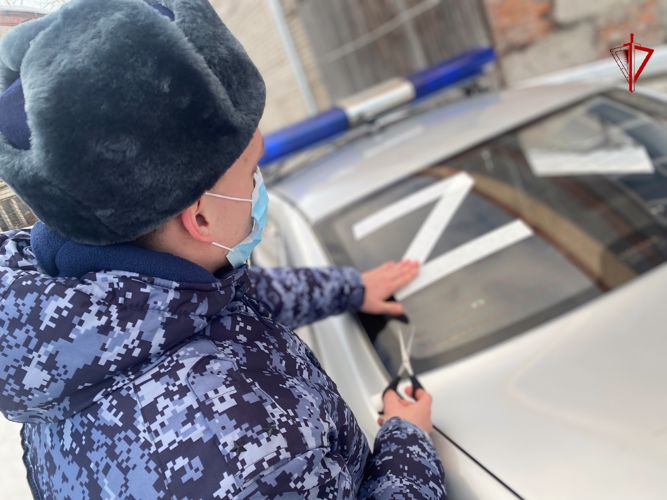 Буква «Z» появилась на всех патрульных автомобилях вневедомственной охраны Томской области 