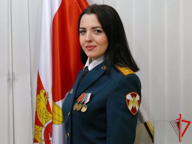 «Краса в погонах» - военнослужащая  Росгвардии прапорщик Татьяна Зюзина
