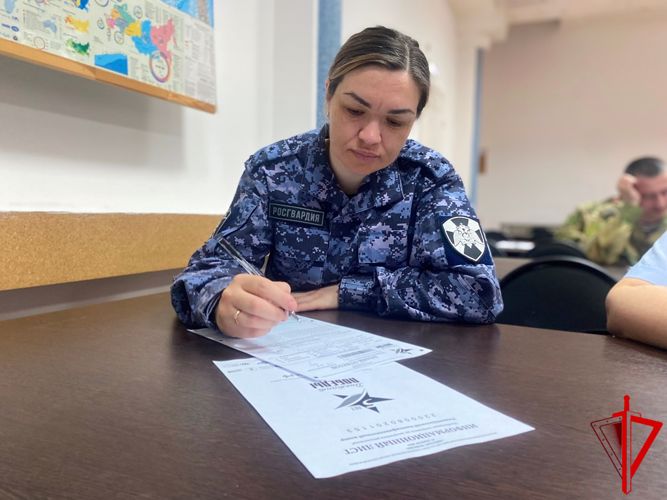 Томские росгвардейцы написали «Диктант Победы» (видео)