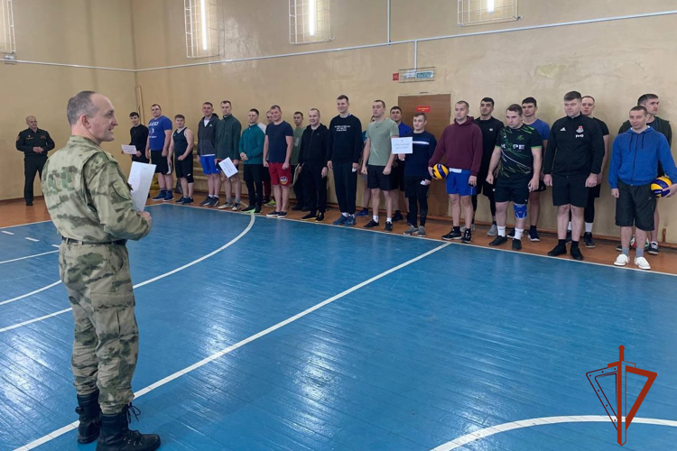Состоялся открытый турнир по волейболу среди военнослужащих Северского соединения Росгвардии