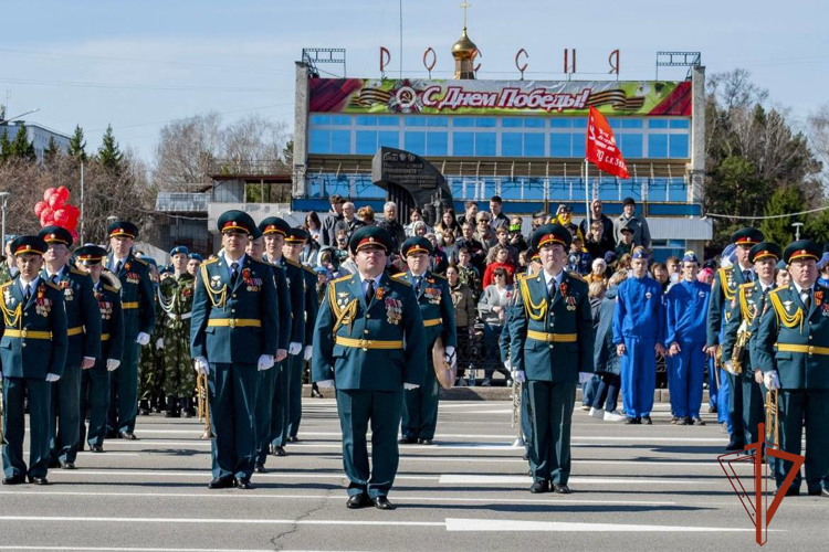 Командир Северского соединения Росгвардии принял участие в торжественных мероприятиях, посвященных 79-й годовщине Победы (видео)