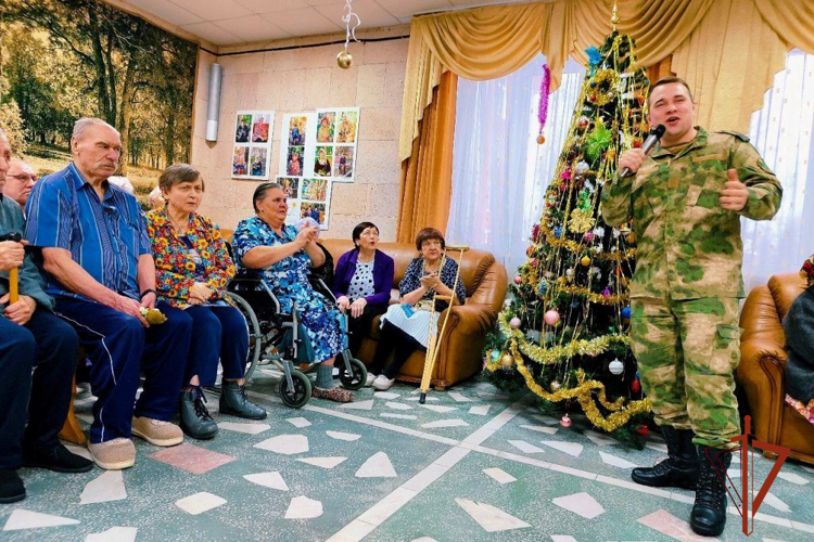 Благотворительную акцию провела Росгвардия в доме-интернате для престарелых и инвалидов в Томской области