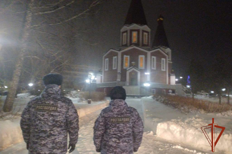 Росгвардия в Томской области обеспечила безопасность в период празднования Рождества Христова