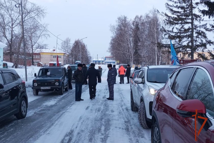 В Томской области росгвардейцы приняли участие в патриотическом автопробеге в честь 80-летия Победы в Великой Отечественной войне