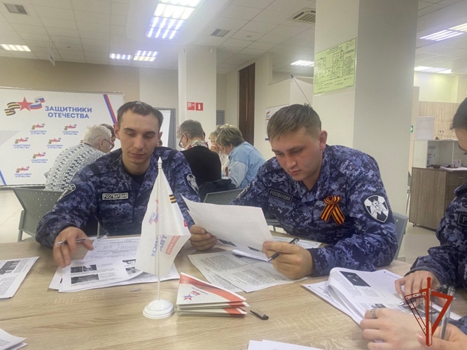 «Диктант Победы» написали росгвардейцы из Томской области