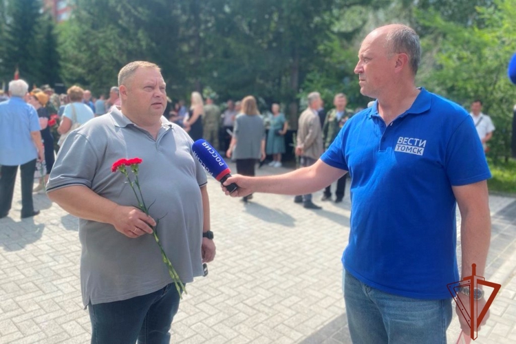 Томская Росгвардия в День ветеранов боевых действий почтила память павших за Родину 