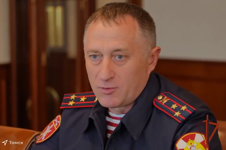 Нового начальника территориального управления по Томской области представил губернатору Томской области врио командующего Сибирским округом Росгвардии 