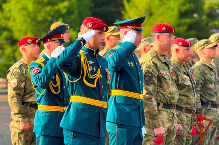 В Северском соединении Росгвардии почтили память павших военнослужащих