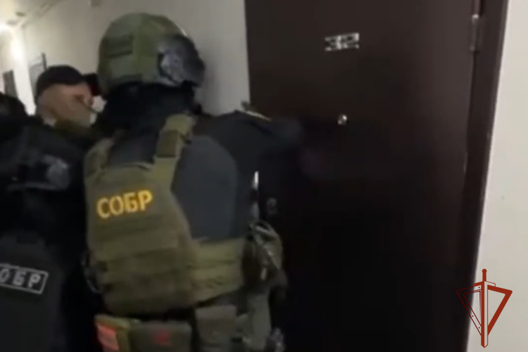 В Новосибирске при силовой поддержке СОБР «Корд» Росгвардии задержан пособник украинских телефонных мошенников (видео)