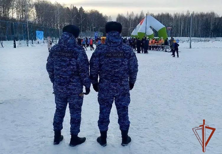 Безопасность участников Всероссийской массовой гонки «Лыжня России» в Томской области обеспечили росгвардейцы