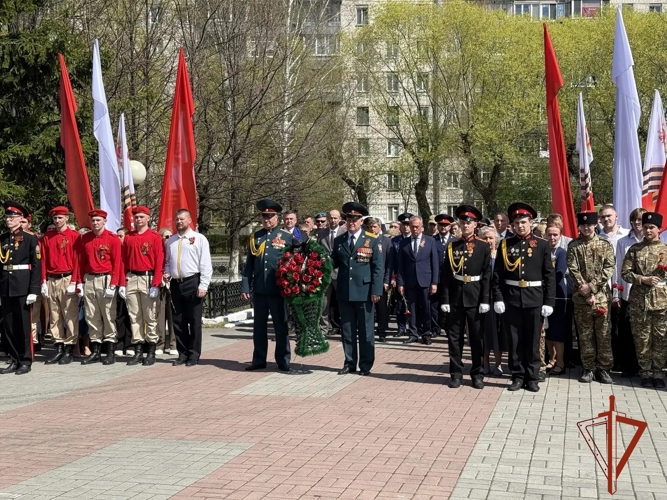 Командир северского соединения Росгвардии принял участие в памятных мероприятиях, посвященных 81-летию Победы (видео)