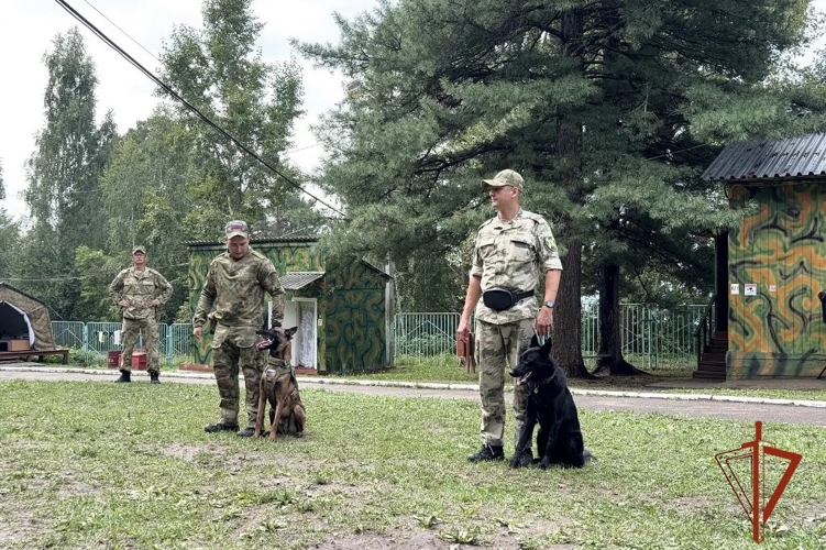 В год 10-летия Росгвардии военнослужащие рассказали школьникам о героических страницах ведомства и профессии кинолога (видео)