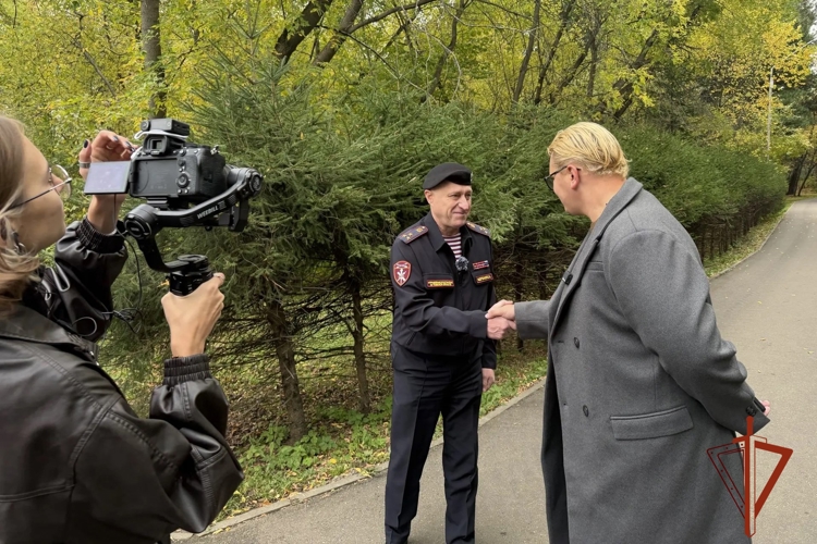 Съемка специального репортажа к 10-летию управления Росгвардии состоялась в Томске (видео) 